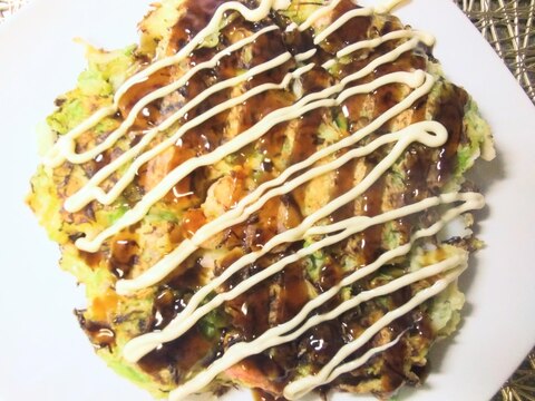 シーフードお好み焼き えびいかお好み焼き